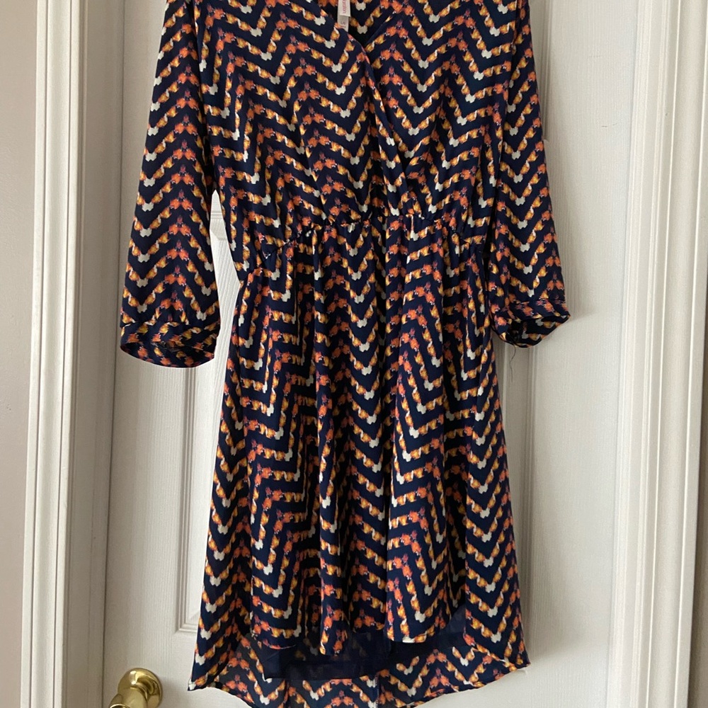 Surplice Crossover V-Neck Dress